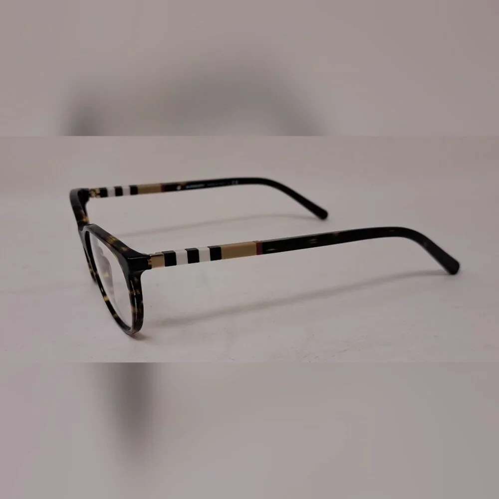 NWT Burberry Women's Frames Eye Glasses Havana Nova Check Square B2205 52-17-145